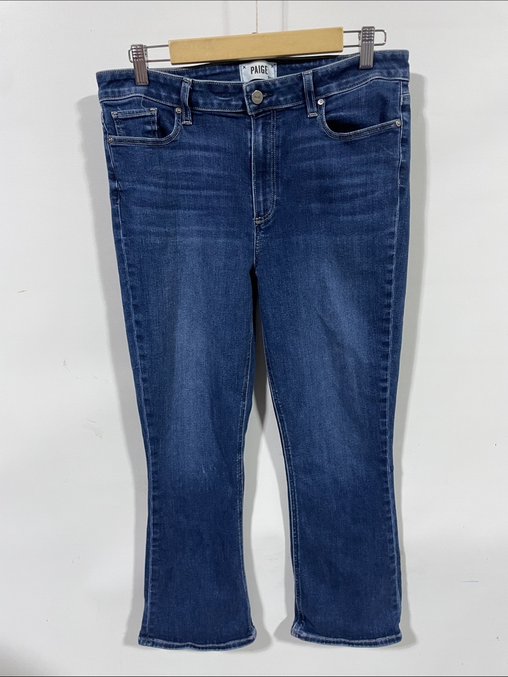 PAIGE Women's Blue Flare Jeans
